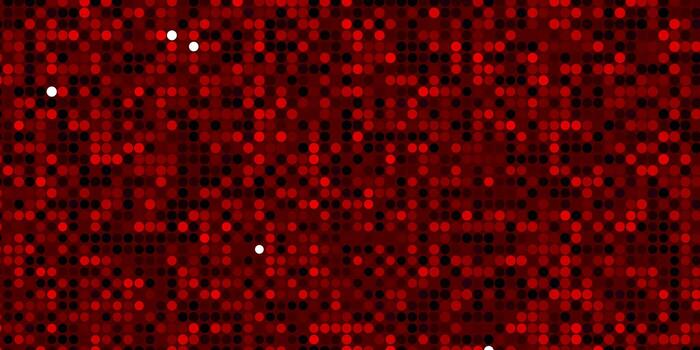 Dark Red vector backdrop with dots.