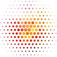 Light Red, Yellow vector background with spots.