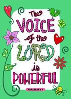 The Voice of the Lord is Powerful vector