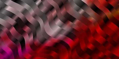 Light Red vector background with bent lines.