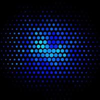 Dark BLUE vector template with circles.