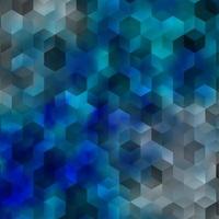 Light BLUE vector texture with colorful hexagons.