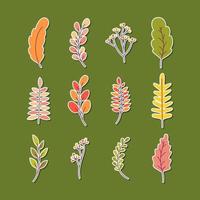 Fall Foliage Icon Pack vector