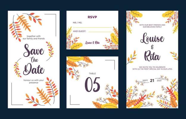 Fall Theme Invitation Concept