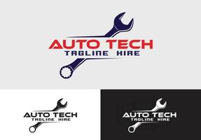 automotive repair and service logo concept vector