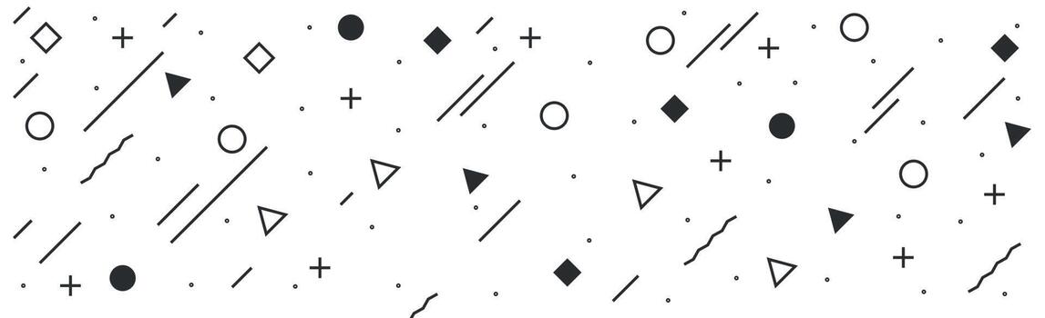 Abstract background with different geometric shapes - illustration vector