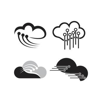 cloud logo vector