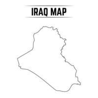 Outline Simple Map of Iraq vector