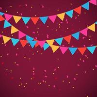 Party Flag Background Vector Illustration