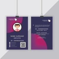 Commercial Usable ID Card Template vector