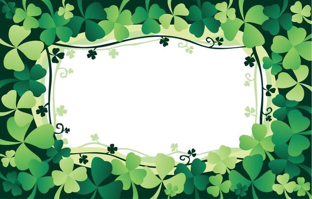 Clover Field Border Background