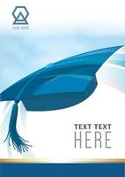 Graduation Program Template on illustration graphic vector