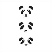 Ilustración de vector de plantilla de icono de panda
