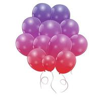 Color glossy balloons background vector illustration