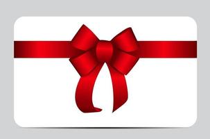 Red Gift Ribbon. Vector illustration