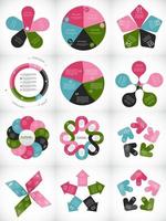 Collection of Infographic Templates for Business Vector Illustration