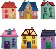 Collection of houses vector