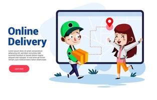 Online Delivery Service vector