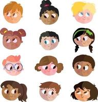 Collection of children's heads
