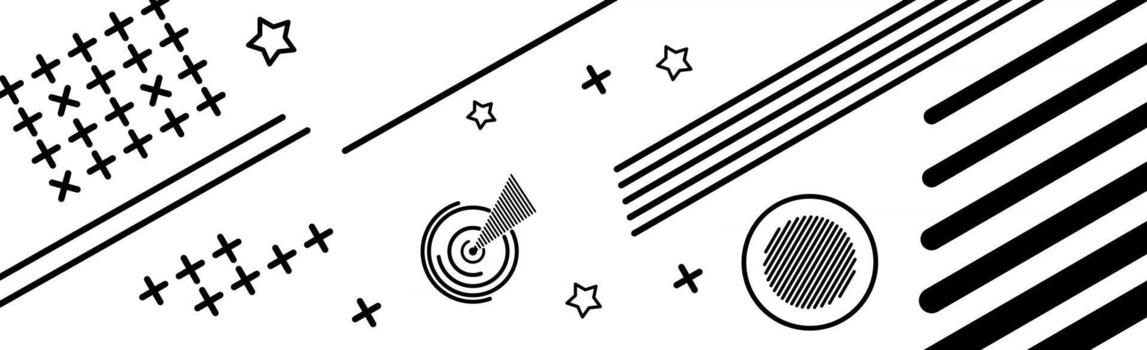 Abstract background with different geometric shapes vector