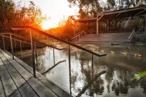 Jordan River, site of the baptism of Jesus photo