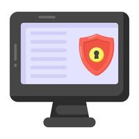 Cyber Data security vector