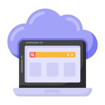 tecnología de computación en la nube vector