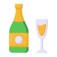 Wine and beverage vector