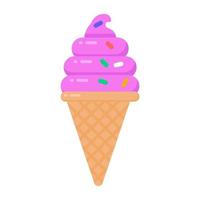 Ice Cone and Sweet vector
