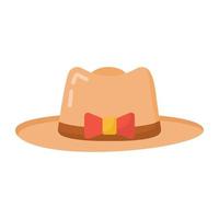 sombrero y moda vector