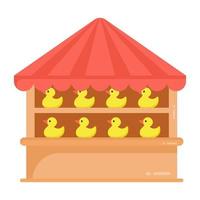 Duck Booth and Stall vector