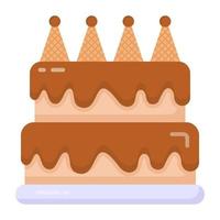 Chocolate Cake and Deserts vector