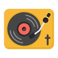 Vinyl Player and Disc vector