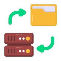 Folder Data Transfer vector