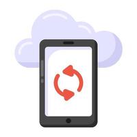 Cloud Phone Syncing vector