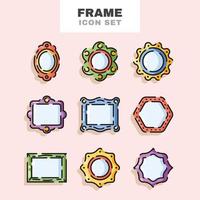 Frame Icon Set vector