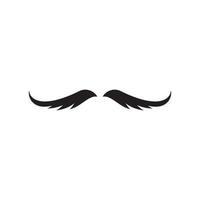bigote establecer iconos para barber logo barber shop y diseño retro vector