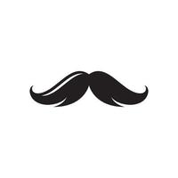 Moustache set icons for barber logo  barber shop and retro design vector