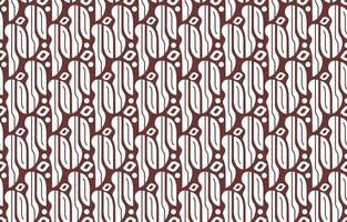 Indonesian Batik Parang Seamless Pattern vector