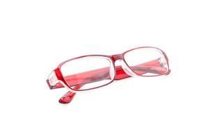 Eyeglasses, spectacles, or glasses on white background photo