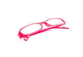 Eyeglasses, spectacles, or glasses on white background photo