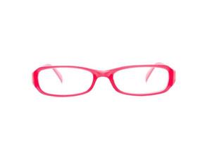 Eyeglasses, spectacles, or glasses on white background photo