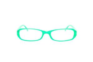 Eyeglasses, spectacles, or glasses on white background photo