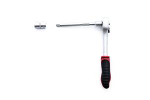 Socket wrench on white background photo