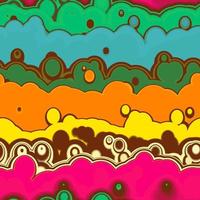 Retro Lava Lamp Hippy Pattern vector