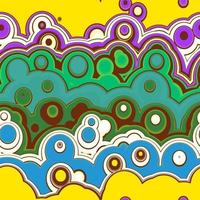 Sixties Retro Lava Lamp Pattern vector