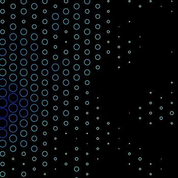 Dark BLUE vector texture with disks.