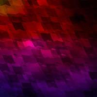 Dark Blue, Red vector background with set of hexagons.