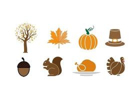 Autumn fall clipart icon design vector