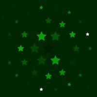 Light Green vector template with neon stars.